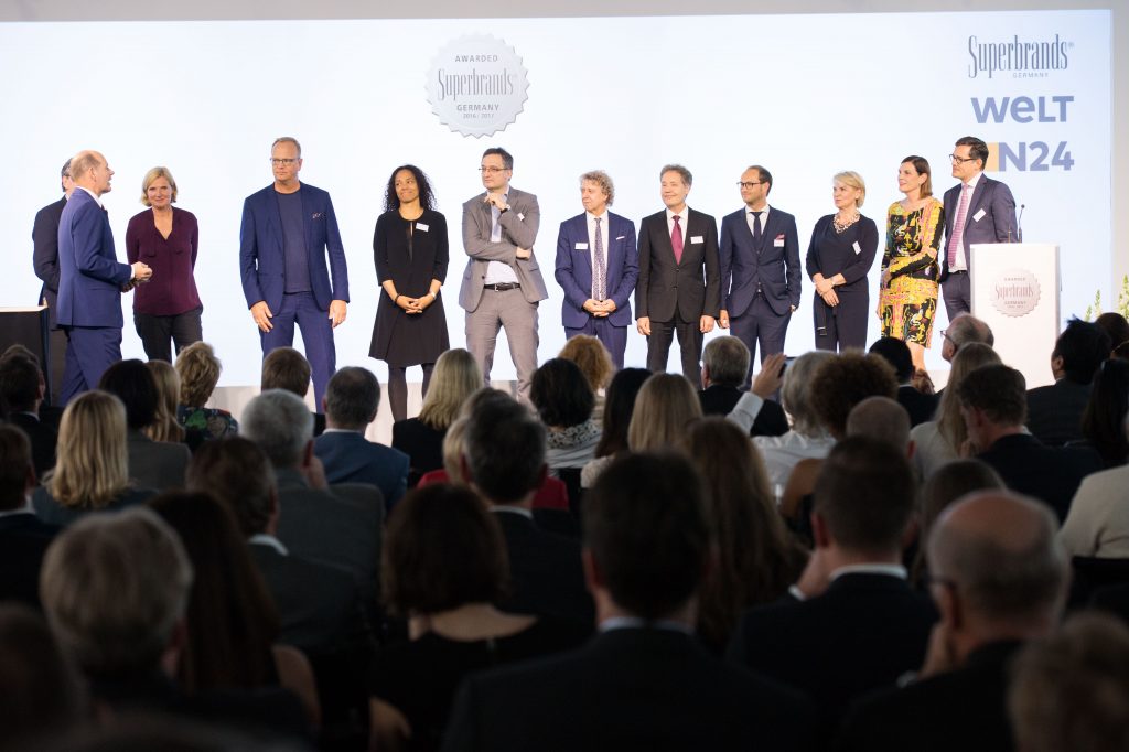 Verleihung der Awards "Superbrands Germany 2016/17" am 15.05.2017 im Journalistenclub im Axel Springer Haus in Berlin. Foto: picture alliance / Robert Schlesinger